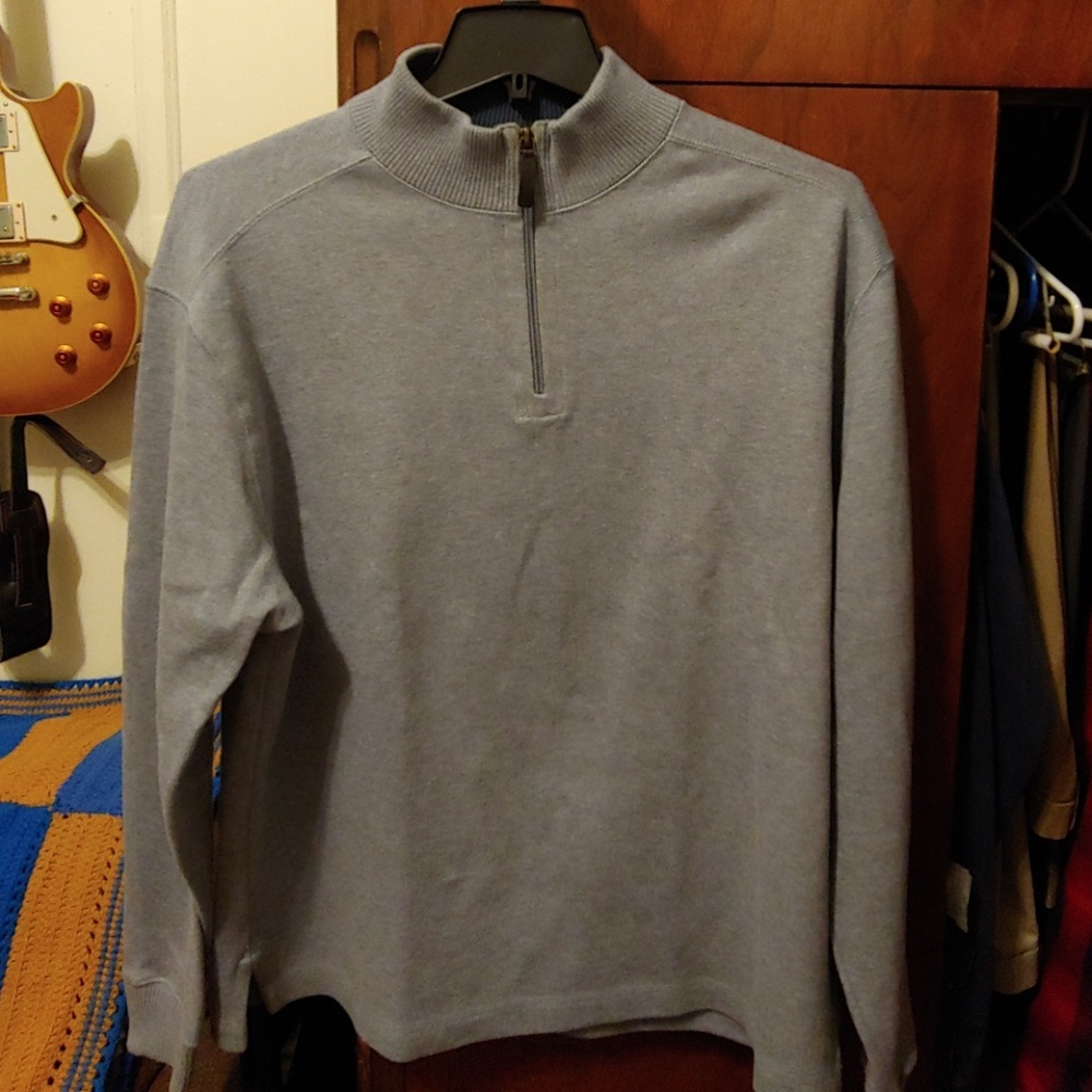 Joseph A Bank quarter zip sweater